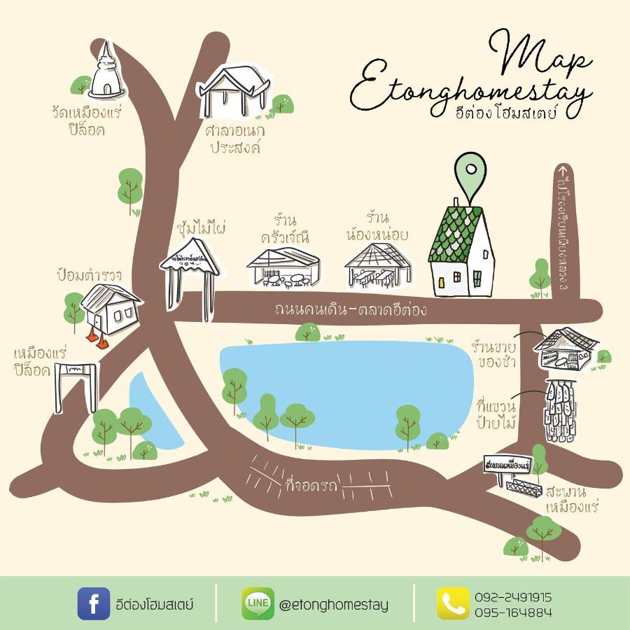 อีต่องโฮมสเตย์ Thong Pha Phum Exterior photo